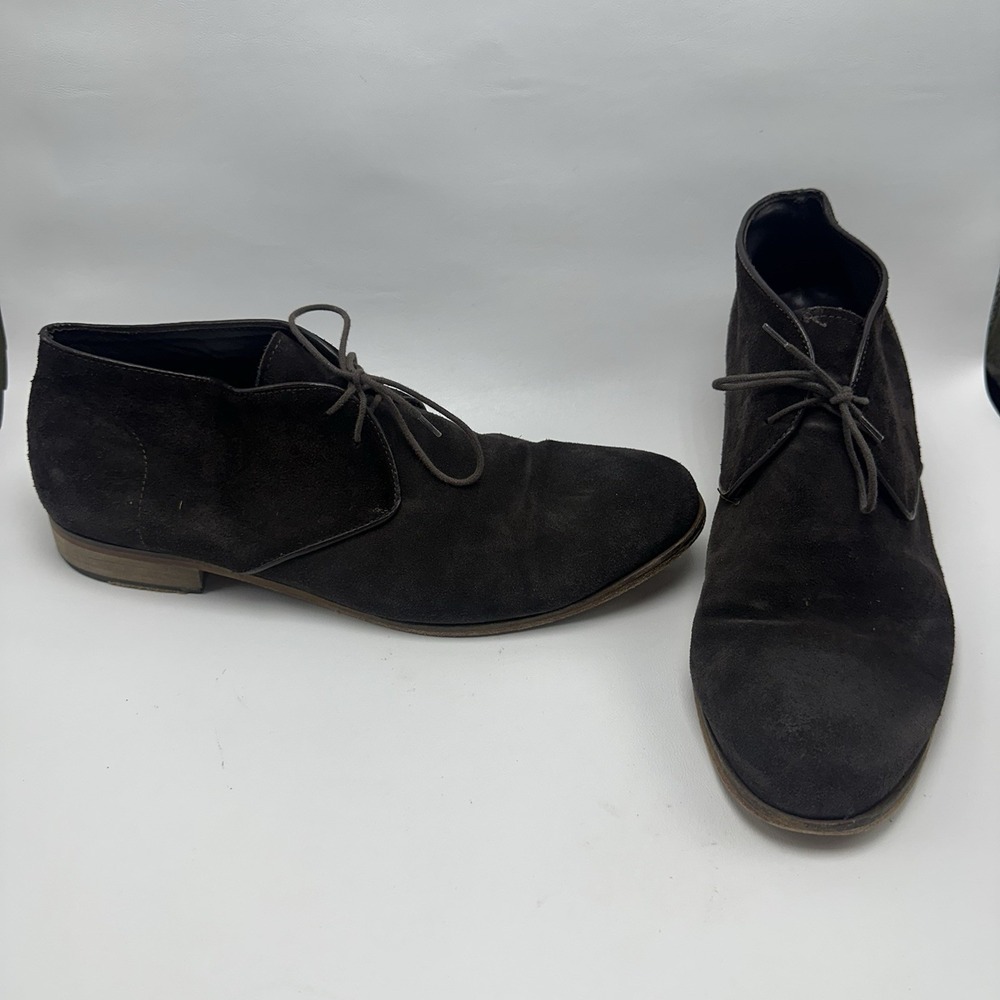 To Boot New‎ York Mens Suede Chukka Boots Brown Lace Up Italy Men's 11.5–12.5